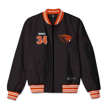 Oregon State - NCAA Football : Jake Reichle - Bomber Jacket-0