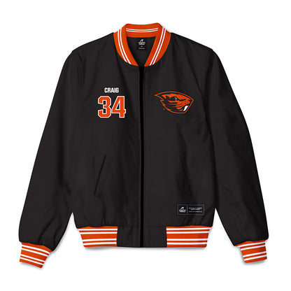 Oregon State - NCAA Football : Sean Craig - Bomber Jacket-0