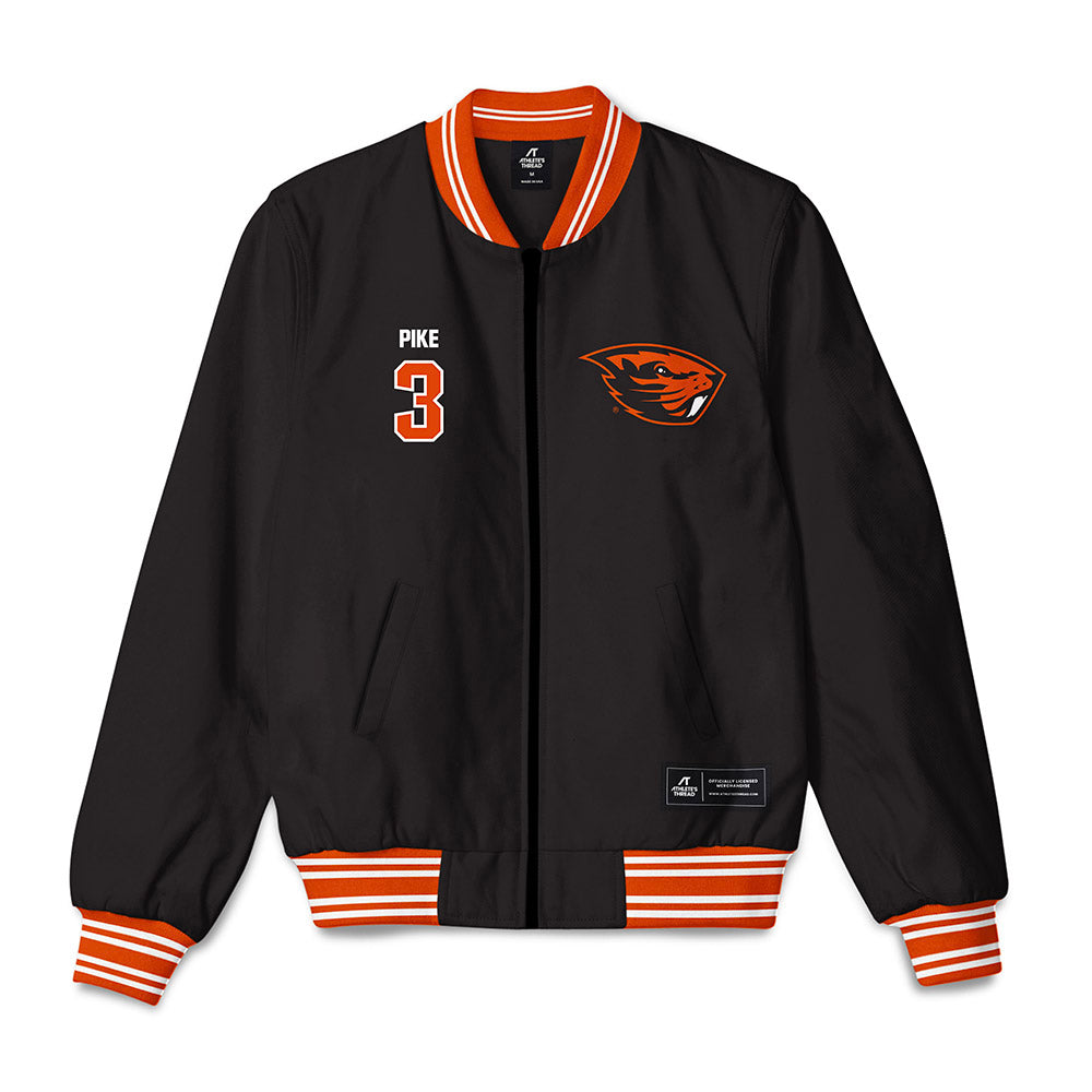 Oregon State - NCAA Baseball : Mason Pike - Bomber Jacket-0