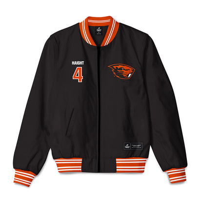 Oregon State - NCAA Baseball : Adam Haight - Bomber Jacket-0