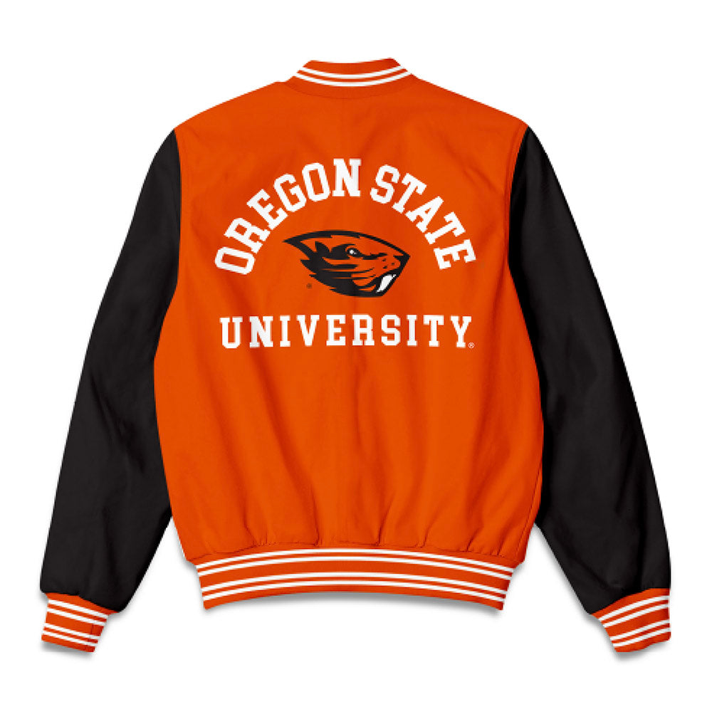 Oregon State - NCAA Football : AJ Newberry - Bomber Jacket-1