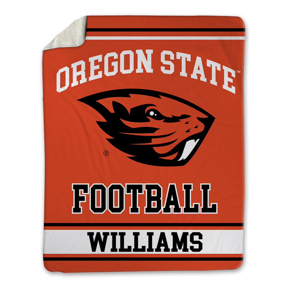 Oregon State - NCAA Football : Riley Williams - Blanket-0