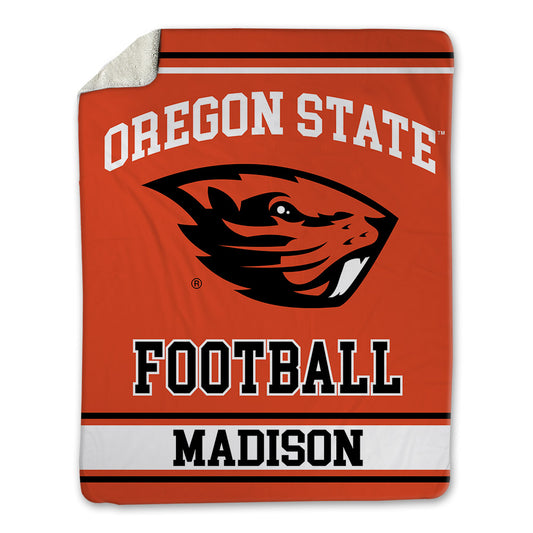 Oregon State - NCAA Football : David Madison - Blanket-0