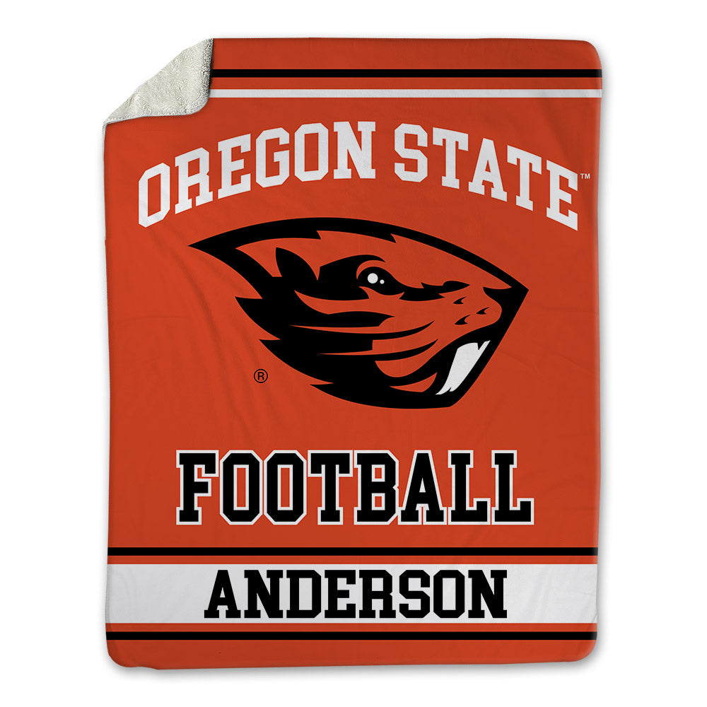 Oregon State - NCAA Football : Jacob Anderson - Blanket-0