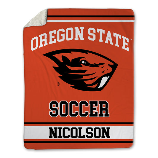 Oregon State - NCAA Men's Soccer : John Nicolson - Blanket-0