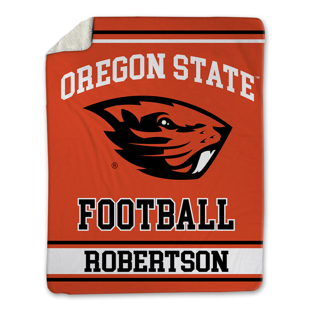 Oregon State - NCAA Football : Jackson Robertson - Blanket-0