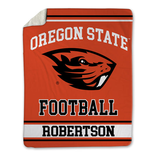 Oregon State - NCAA Football : Jackson Robertson - Blanket-0