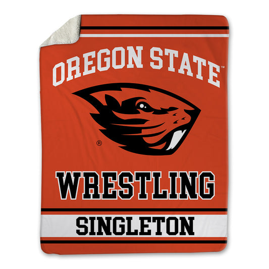 Oregon State - NCAA Wrestling : Nash Singleton - Blanket-0