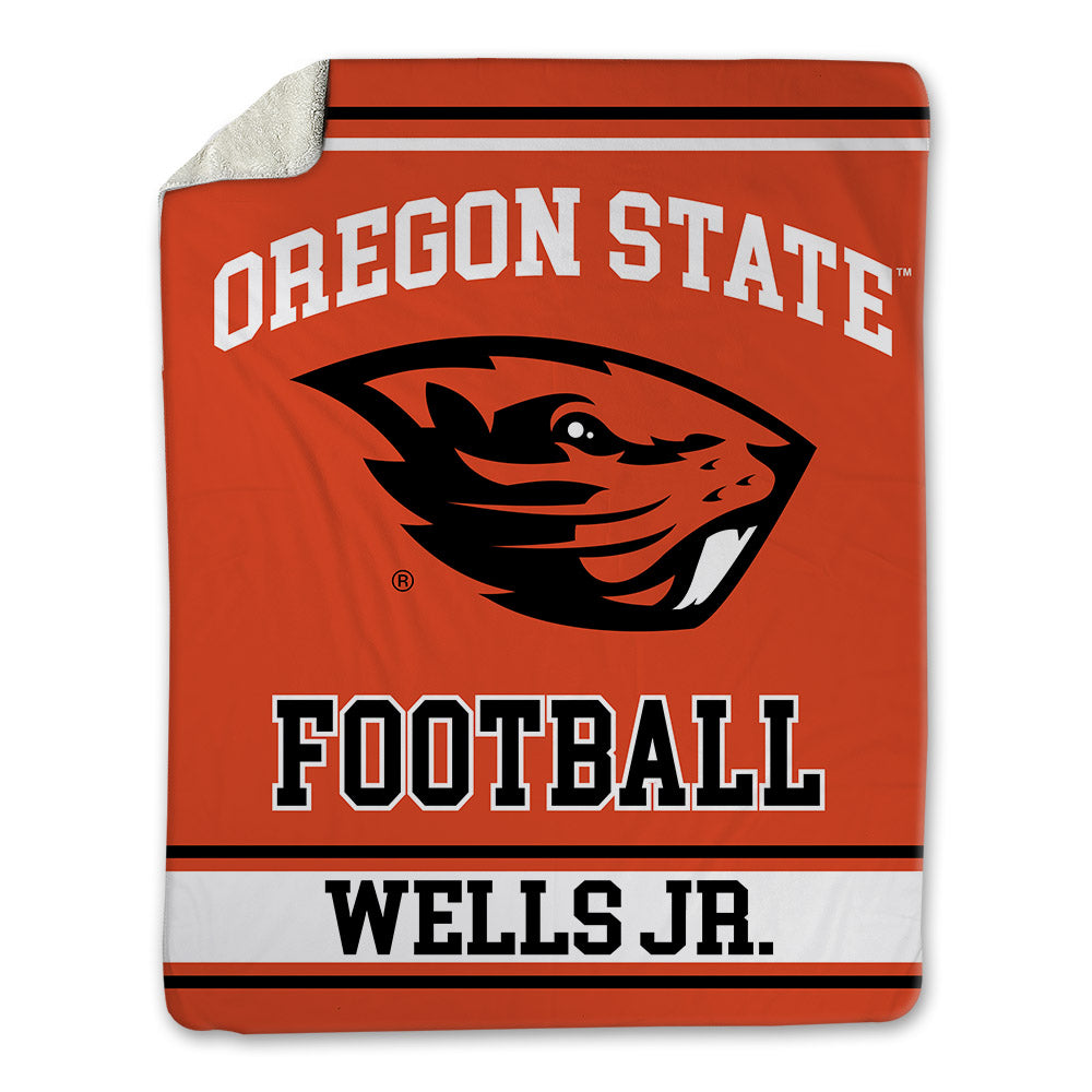 Oregon State - NCAA Football : David Wells Jr. - Blanket-0