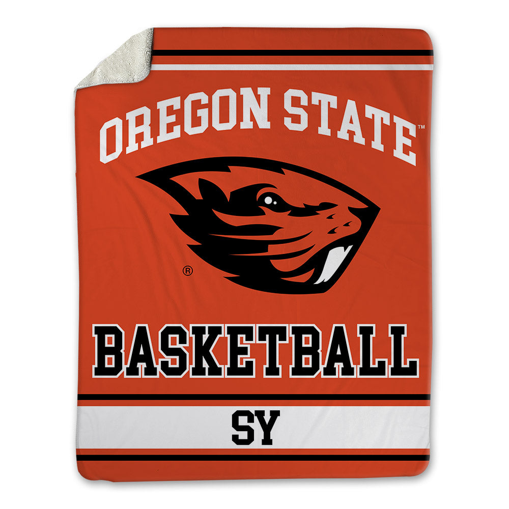 Oregon State - NCAA Men's Basketball : Isaiah Sy - Blanket-0