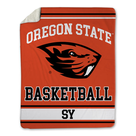 Oregon State - NCAA Men's Basketball : Isaiah Sy - Blanket-0