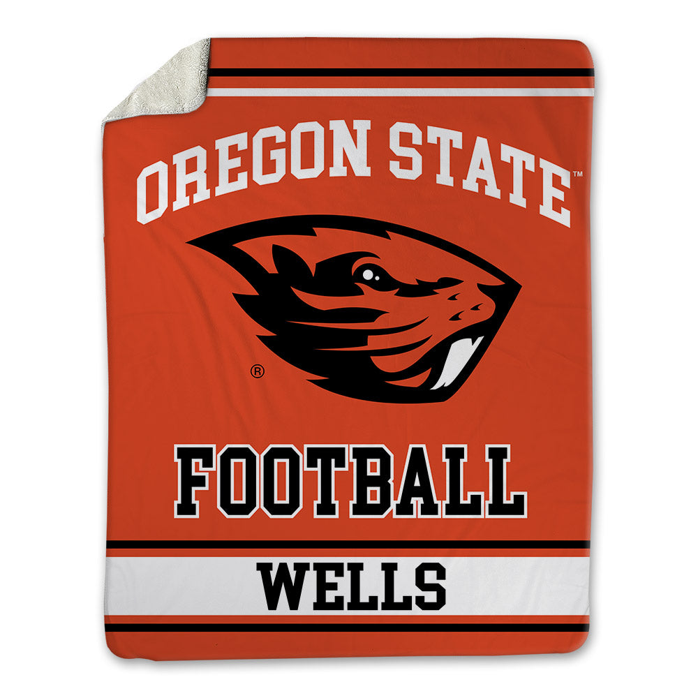 Oregon State - NCAA Football : Van Wells - Blanket-0
