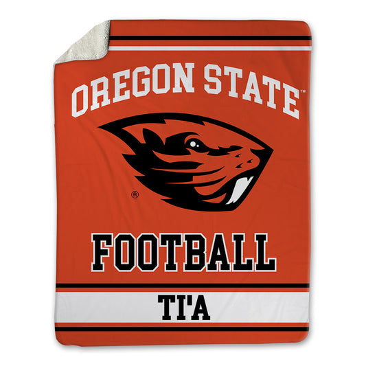 Oregon State - NCAA Football : Tristan Ti'a - Blanket-0
