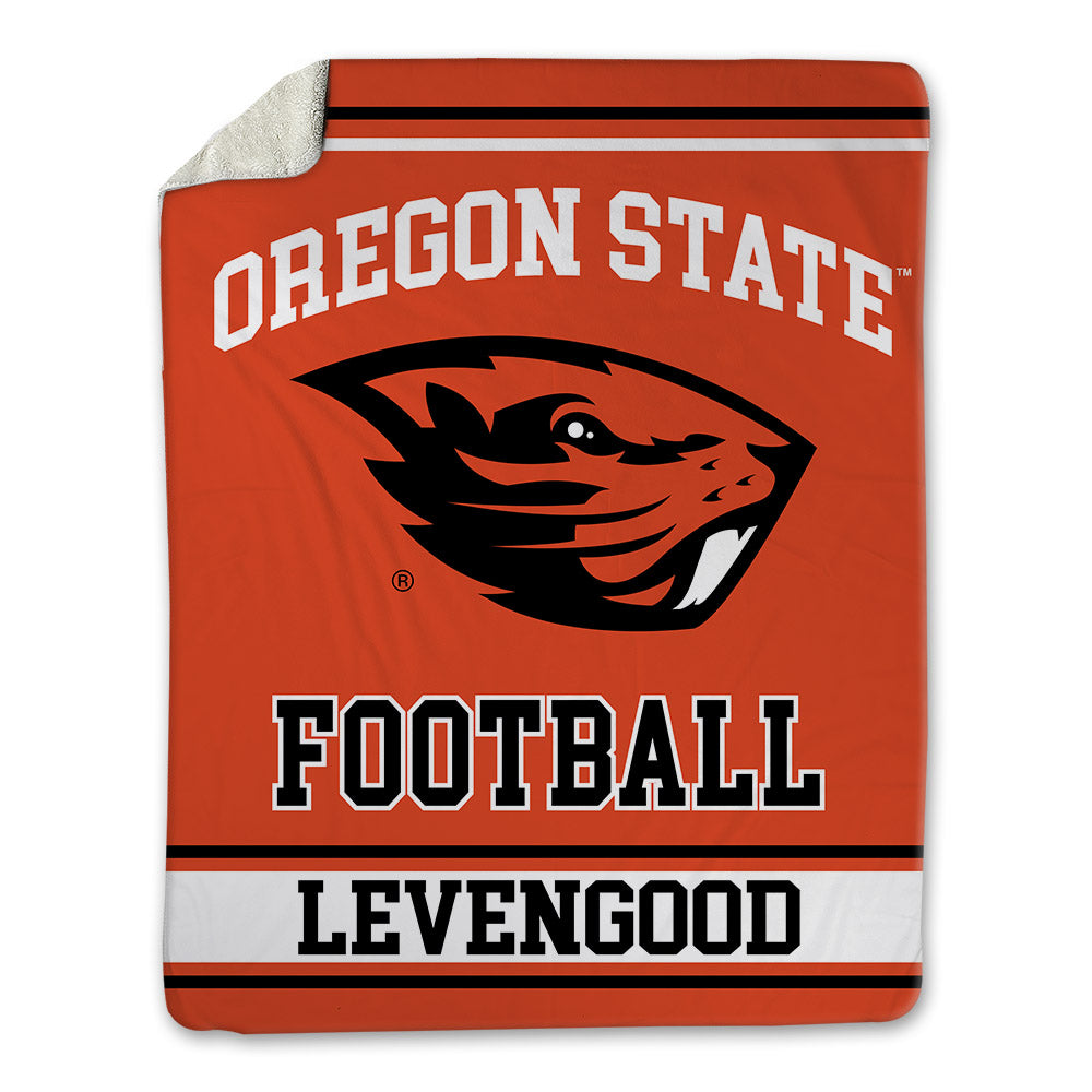 Oregon State - NCAA Football : Luke Levengood - Blanket-0