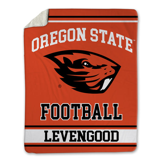 Oregon State - NCAA Football : Luke Levengood - Blanket-0