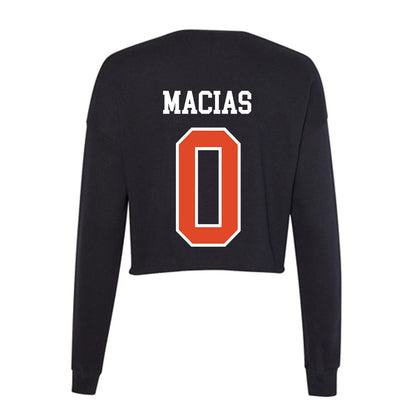 Oregon State - NCAA Men's Soccer : Michael Macias - Women's Cropped Crew Fleece-1