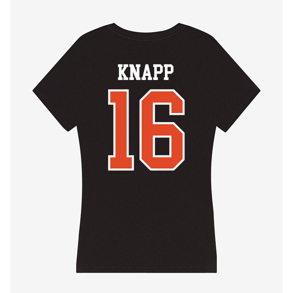 Oregon State - NCAA Football : Logan Knapp - Women's V-Neck T-Shirt-1