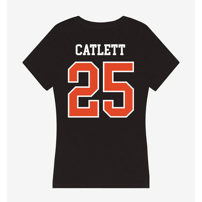 Oregon State - NCAA Men's Soccer : Sava Catlett - Women's V-Neck T-Shirt-1