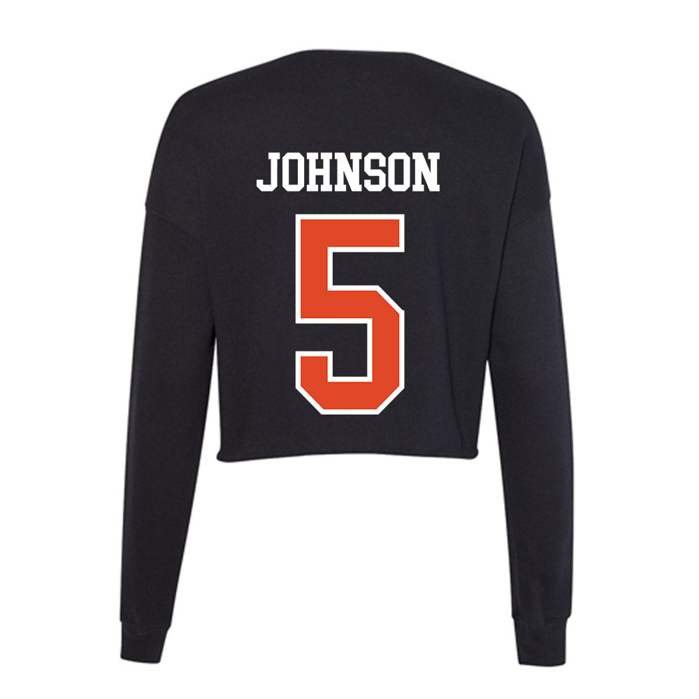 Oregon State - NCAA Football : Gabarri Johnson - Women's Cropped Crew Fleece-1