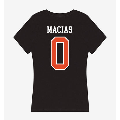 Oregon State - NCAA Men's Soccer : Michael Macias - Women's V-Neck T-Shirt-1
