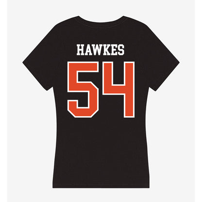 Oregon State - NCAA Football : Adam Hawkes - Women's V-Neck T-Shirt-1