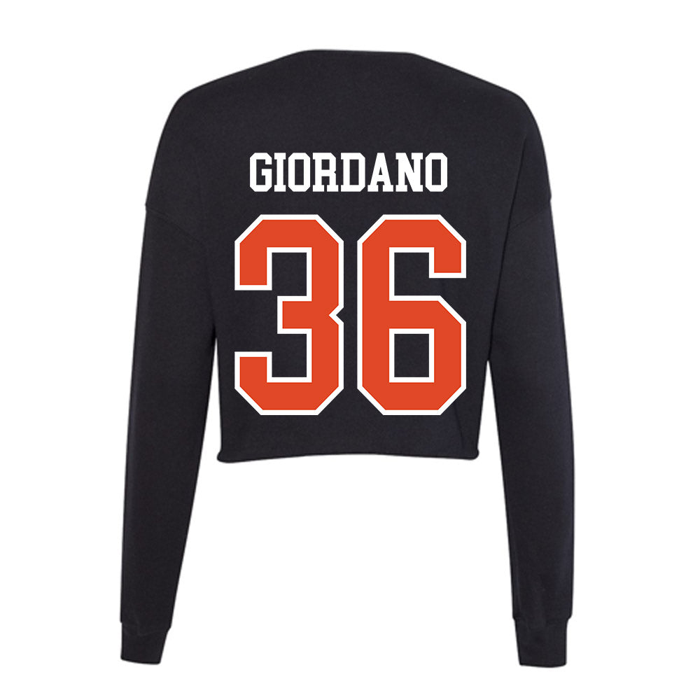 Oregon State - NCAA Baseball : Jack Giordano - Women's Cropped Crew Fleece-1