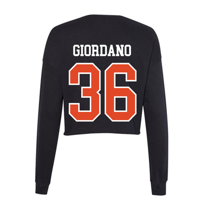 Oregon State - NCAA Baseball : Jack Giordano - Women's Cropped Crew Fleece-1