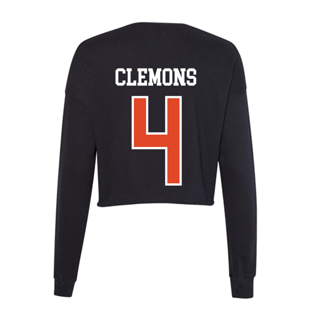 Oregon State - NCAA Football : Darrius Clemons - Women's Cropped Crew Fleece-1