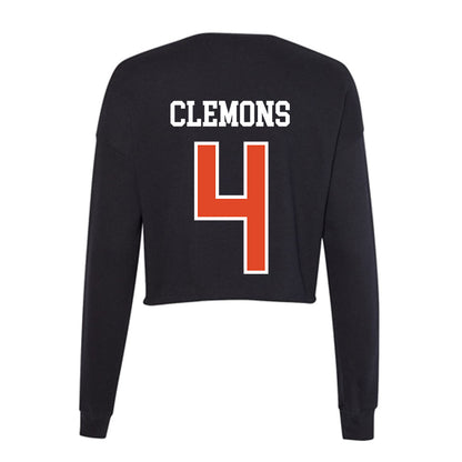 Oregon State - NCAA Football : Darrius Clemons - Women's Cropped Crew Fleece-1