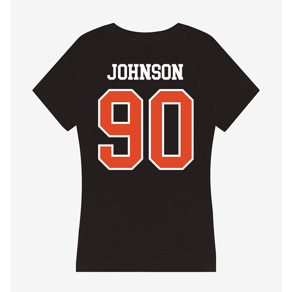 Oregon State - NCAA Football : Jojo Johnson - Women's V-Neck T-Shirt-1