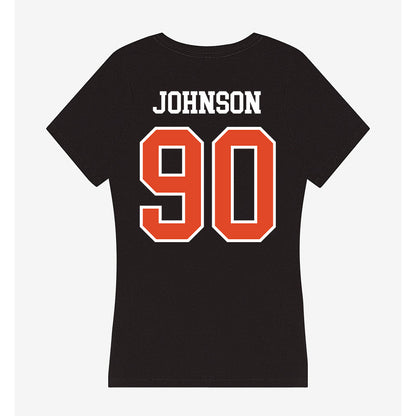 Oregon State - NCAA Football : Jojo Johnson - Women's V-Neck T-Shirt-1