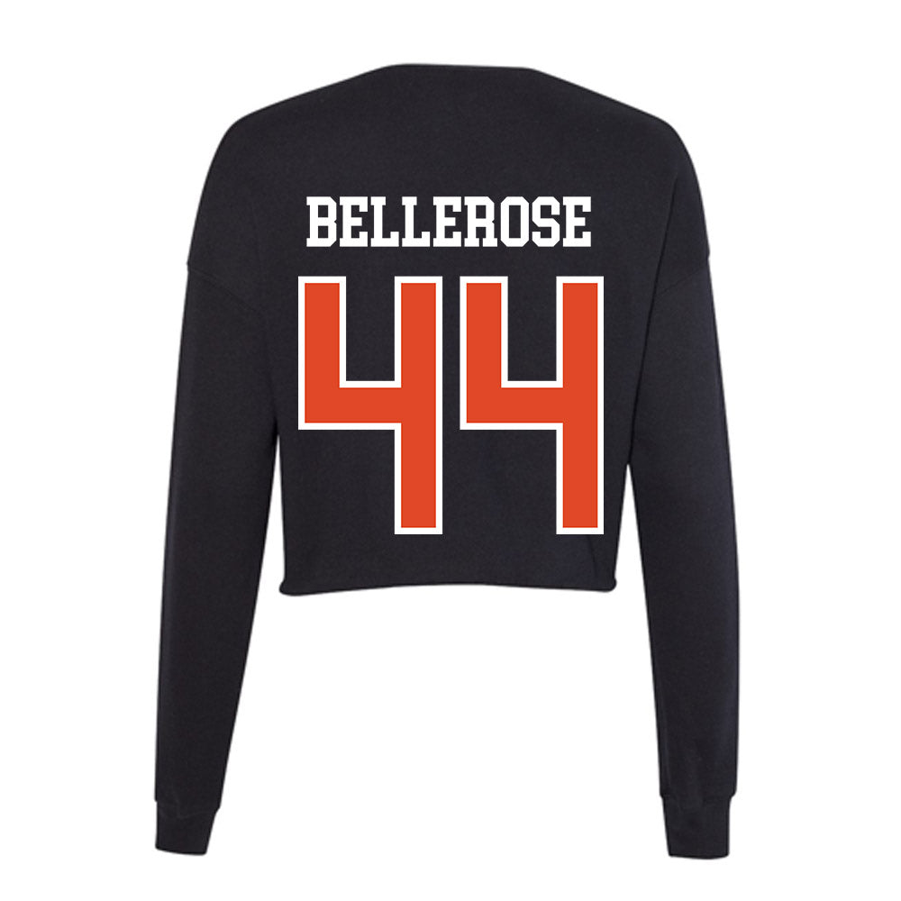 Oregon State - NCAA Baseball : Tyler Bellerose - Women's Cropped Crew Fleece-1