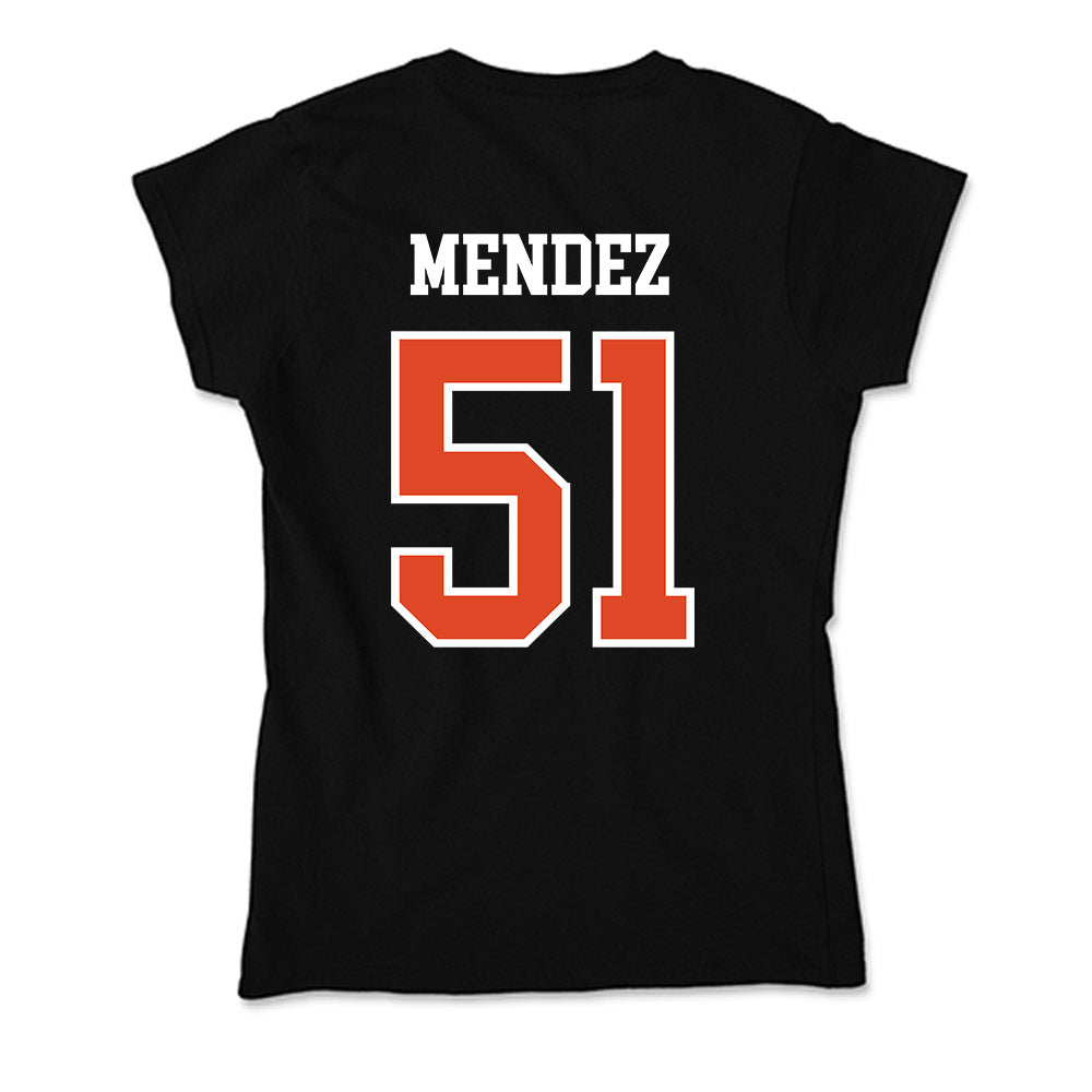 Oregon State - NCAA Baseball : Connor Mendez - Soft Style Women’s T-Shirt-1