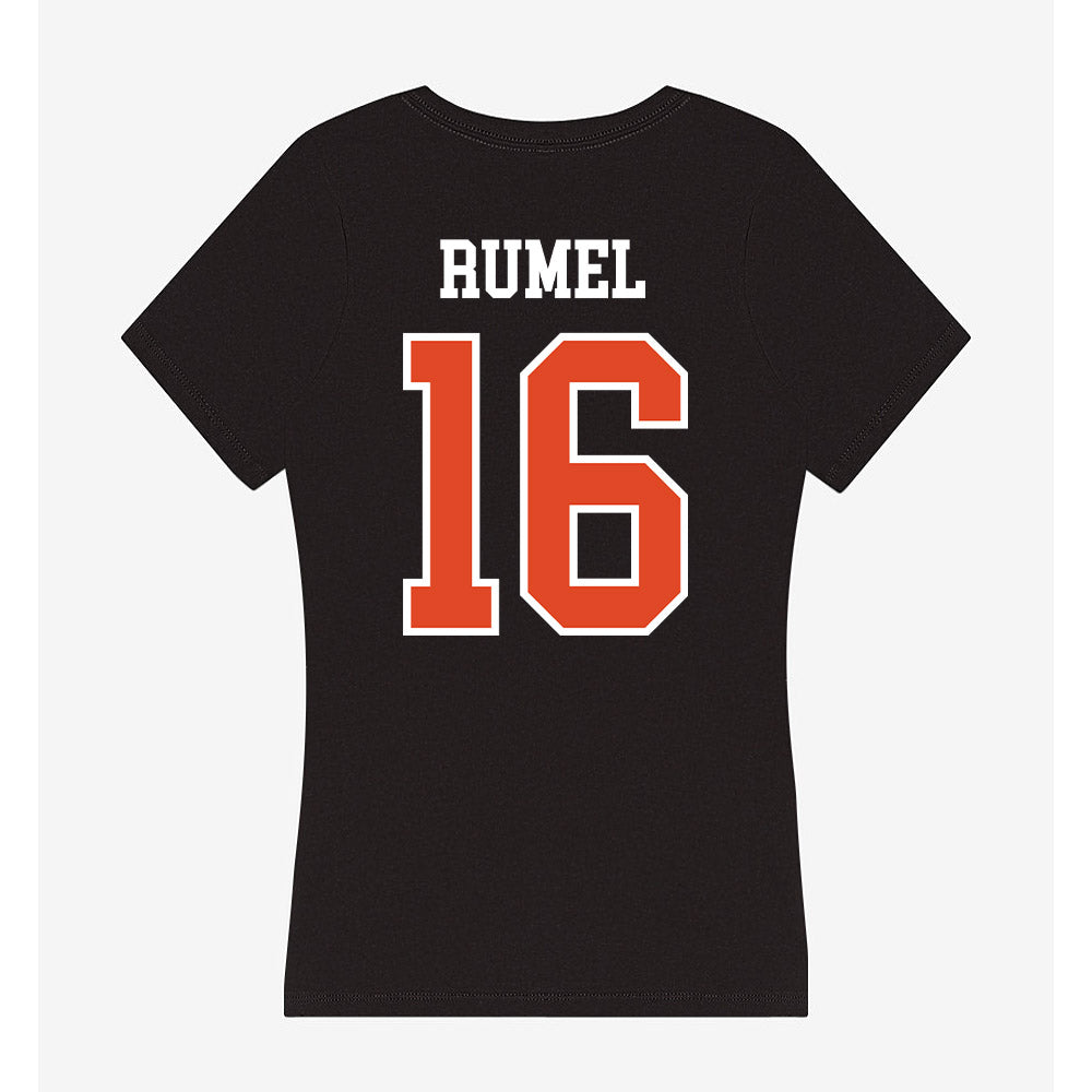 Oregon State - NCAA Women's Volleyball : Lauren Rumel - Women's V-Neck T-Shirt-1