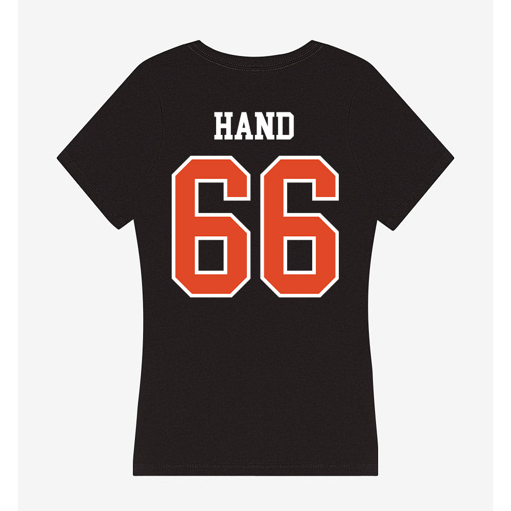 Oregon State - NCAA Football : JT Hand - Women's V-Neck T-Shirt-1