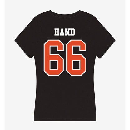 Oregon State - NCAA Football : JT Hand - Women's V-Neck T-Shirt-1
