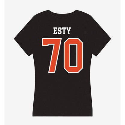 Oregon State - NCAA Football : Zander Esty - Women's V-Neck T-Shirt-1