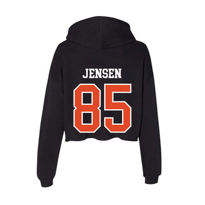 Oregon State - NCAA Football : Cooper Jensen - Women's Crop Fleece Hoodie-1