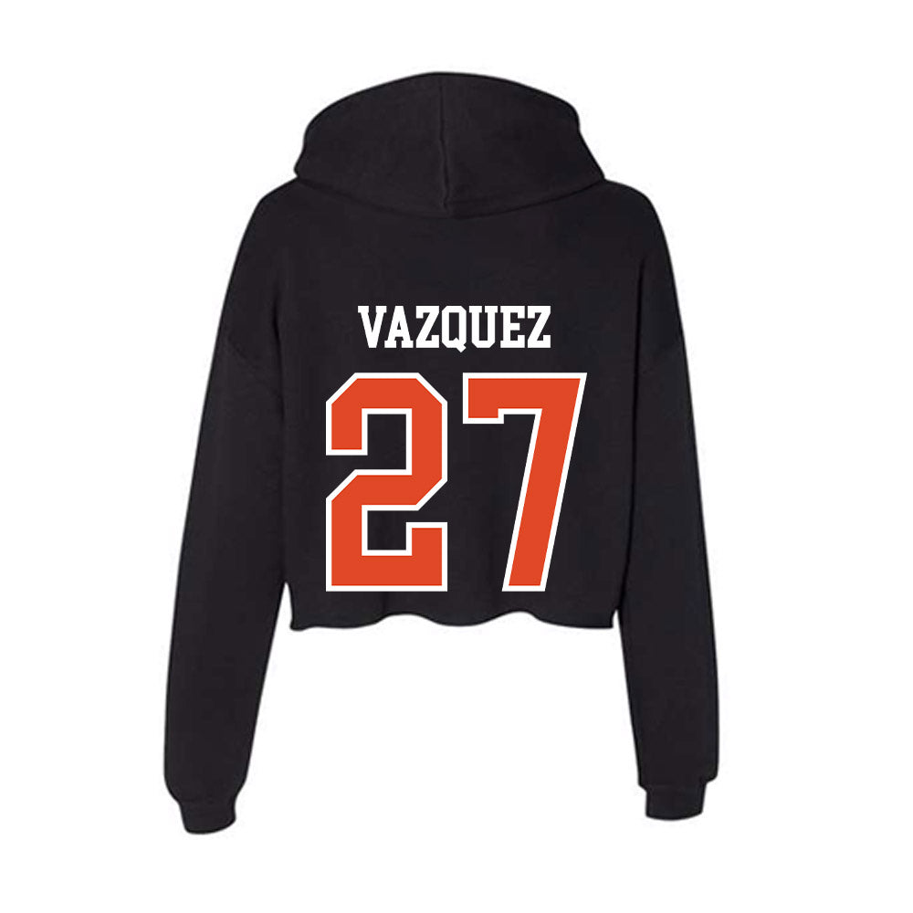 Oregon State - NCAA Baseball : Paul Vazquez - Women's Crop Fleece Hoodie-1