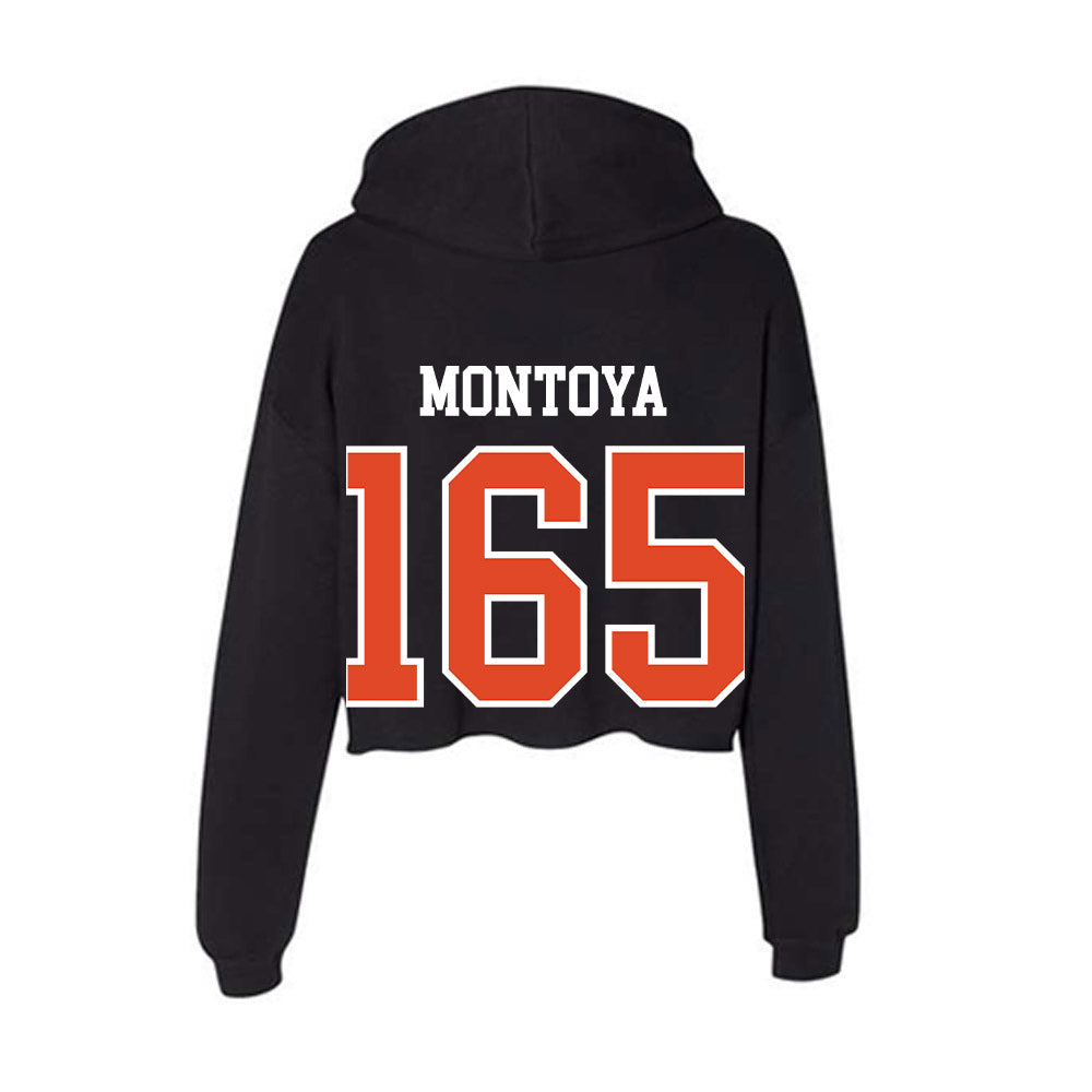 Oregon State - NCAA Wrestling : Sergio Montoya - Women's Crop Fleece Hoodie-1