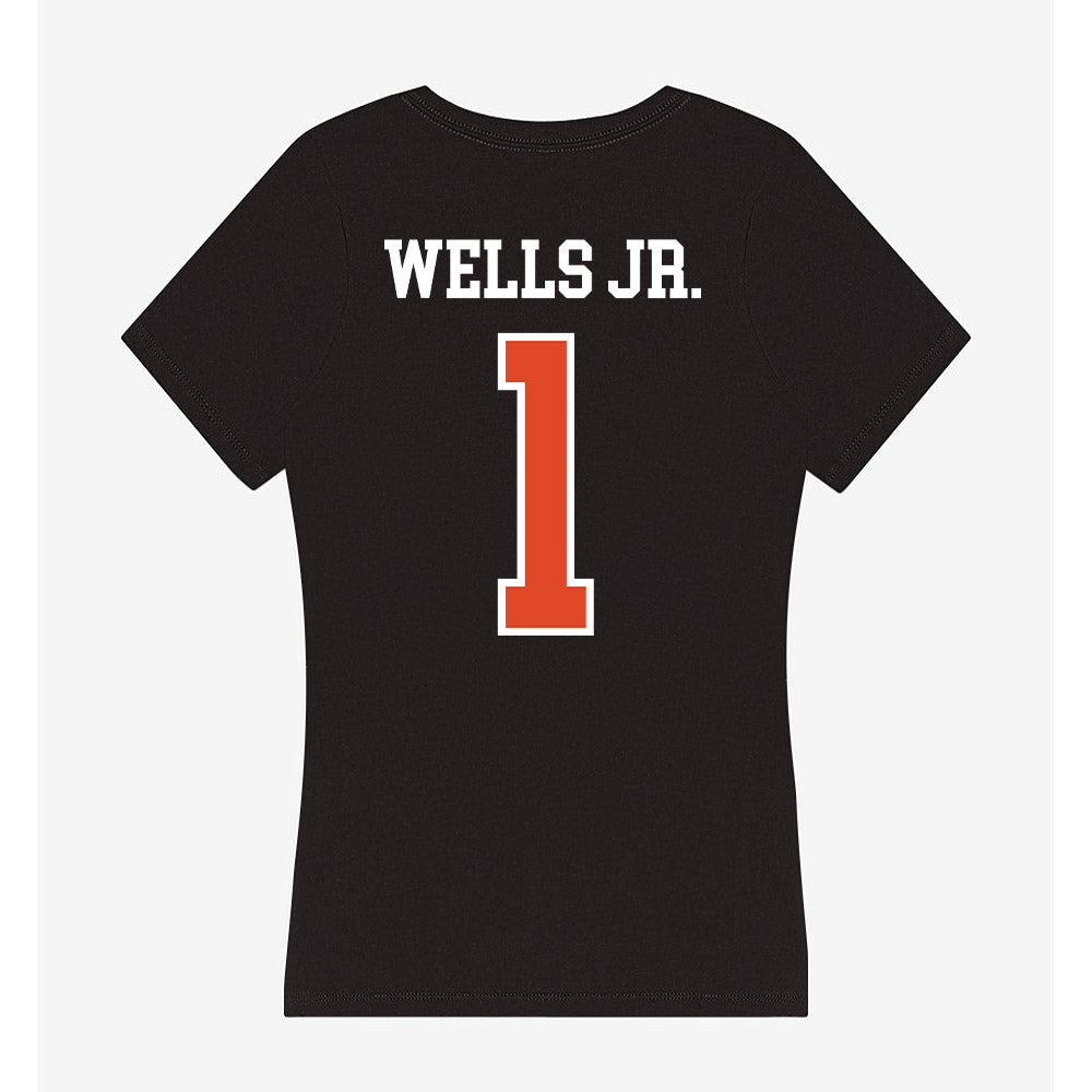 Oregon State - NCAA Football : David Wells Jr. - Women's V-Neck T-Shirt-1