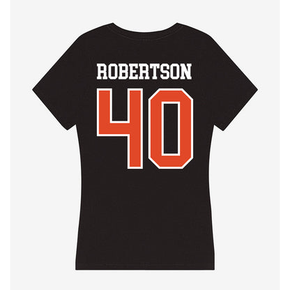 Oregon State - NCAA Football : Jackson Robertson - Women's V-Neck T-Shirt-1