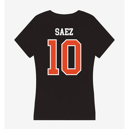 Oregon State - NCAA Football : Zakaih Saez - Women's V-Neck T-Shirt-1