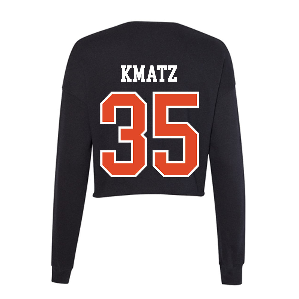 Oregon State - NCAA Baseball : Zach Kmatz - Women's Cropped Crew Fleece-1