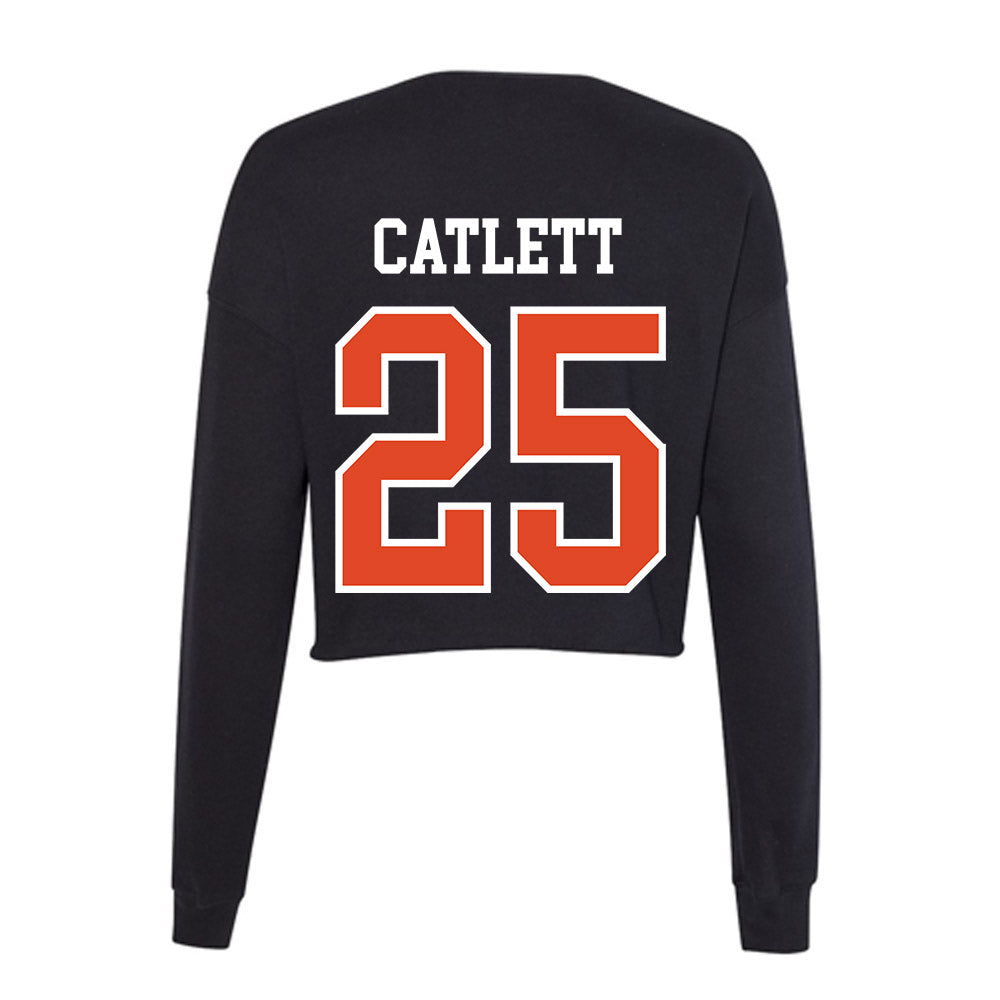 Oregon State - NCAA Men's Soccer : Sava Catlett - Women's Cropped Crew Fleece-1