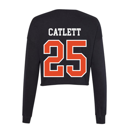 Oregon State - NCAA Men's Soccer : Sava Catlett - Women's Cropped Crew Fleece-1