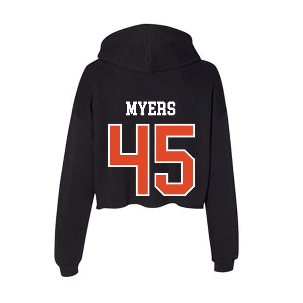 Oregon State - NCAA Football : Jesse Myers - Women's Crop Fleece Hoodie-1
