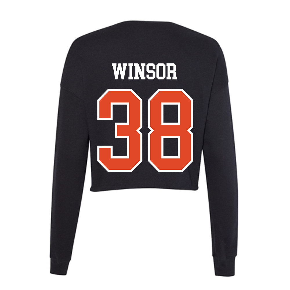Oregon State - NCAA Football : AJ Winsor - Women's Cropped Crew Fleece-1