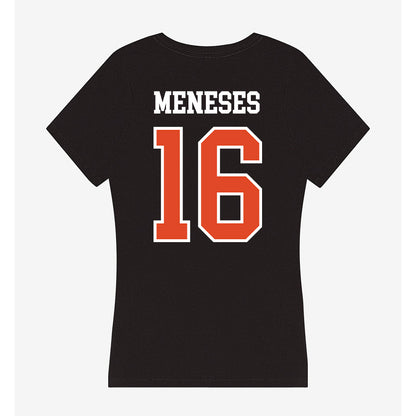 Oregon State - NCAA Men's Soccer : Massimo Meneses - Women's V-Neck T-Shirt-1