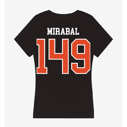 Oregon State - NCAA Wrestling : Moses Mirabal - Women's V-Neck T-Shirt-1